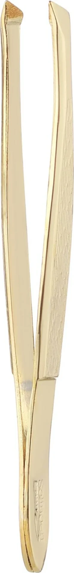Abgewinkelte Pinzette 176, goldfarben