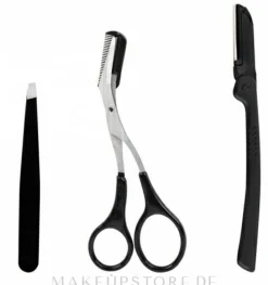 Augenbrauenkorrektur-Set, schwarz