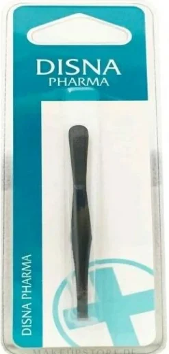 Augenbrauenpinzette gerade 8 cm schwarz