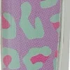Augenbrauenpinzette, 2696HO, lila-rosa Leopardenmuster
