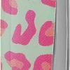Augenbrauenpinzette, 2696HO, türkis-pinker Leopard