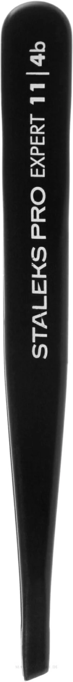 Augenbrauenpinzette TE-11/4b schwarz