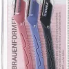 Augenbrauenrasierer rosa + blau + grau 3 St.
