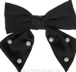 Automatische Haarspange 417403 schwarze Schleife mit Perlen