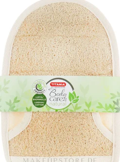 Badehandschuh mit Luffa und Baumwolle