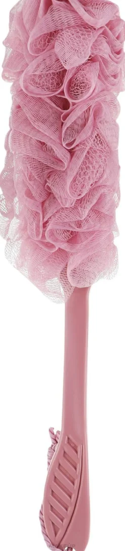 Bade-Massageschwamm mit langem Griff 45 cm 9110 rosa