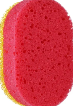 Badeschwamm 30451, pink-gelb