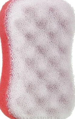Badeschwamm 6019 weiß-rot