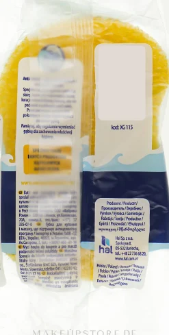 Badeschwamm Anticellulit gelb-grün
