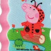 Badeschwamm für Kinder Peppa Pig Peppa in einem Marienkäferkostüm rosa