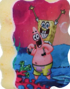 Badeschwamm für Kinder SpongeBob und Patrick gelb