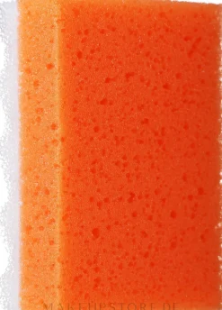 Badeschwamm Quadrat groß orange