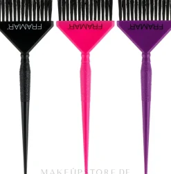 Breite Haarfärbepinsel schwarz, rosa, violett