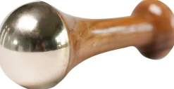 Bronzefarbener Massager, 13 x 4,5 cm