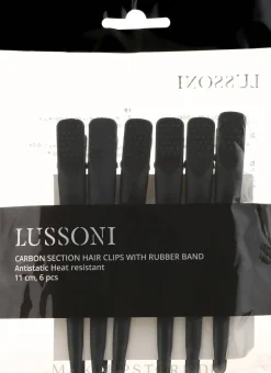Carbon-Haarspangen schwarz 6 St.