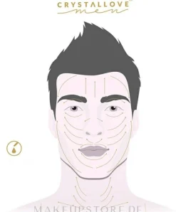 3D Gesichtsmassage-Roller für Männer Schwarzer Obsidian