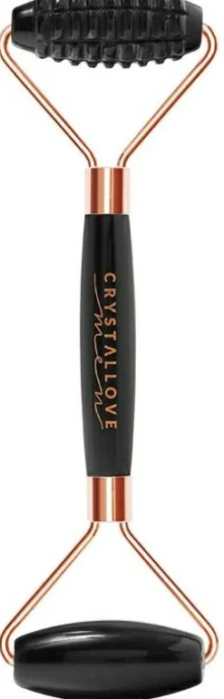 3D Gesichtsmassage-Roller für Männer Schwarzer Obsidian