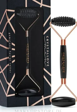 3D Gesichtsmassage-Roller für Männer Schwarzer Obsidian