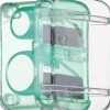 Doppel-Anspitzer mit Kappe, transparent grün