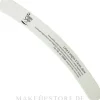 Doppelseitige bananenförmige Nagelfeile waschbar 100/180 weiß