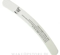 Doppelseitige bananenförmige Nagelfeile waschbar 100/180 weiß