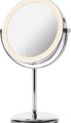 Doppelseitiger Kosmetikspiegel mit LED-Beleuchtung