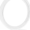 Doppelseitiger Kosmetikspiegel mit Ständer 12 cm weiß 9504