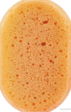 Duschschwamm oval orange