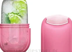 Eisroller mit Naturstein für Gesichts- und Körpermassage rosa