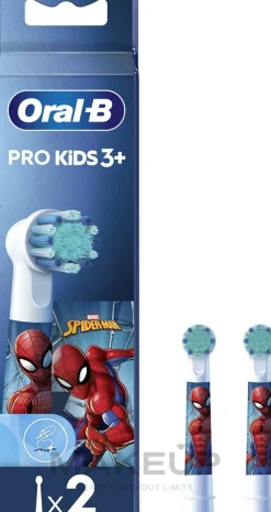Ersatzbürstenkopf für Kinderzahnbürste, Spiderman, 2 Stk.