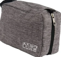 Faltbarer Reise-Kosmetik-Organizer mit Haken, grau, 4814