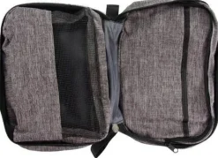 Faltbarer Reise-Kosmetik-Organizer mit Haken, grau, 4814
