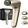 Fotoepilator mit schwenkbarem Kopf und 600.000 Lichtimpulsen