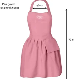 Friseurschürze, rosa