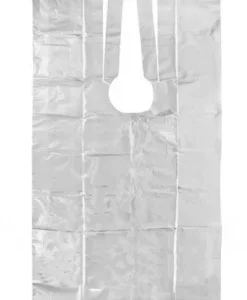 Friseurumhänge für Friseurarbeiten 0,9x1,6 m, Polyethylen, weiß, 50 Stück