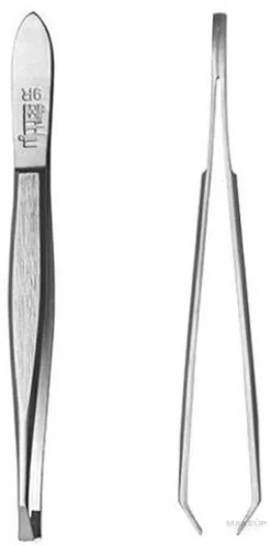Gebogene Pinzette 9 cm