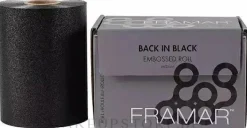 Geprägte Blätter, schwarz