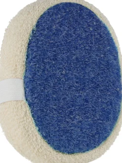 Gesichts- und Körperschwamm, blau mit cremefarben