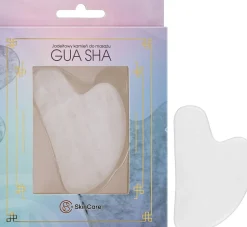 Gesichtsmassage-Platte Gua Sha weiß