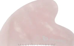 Gesichtsmassage-Platte Gua Sha aus Rosenquarz