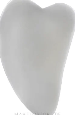 Gesichtsmassage-Platte Gua Sha aus weißem Jade