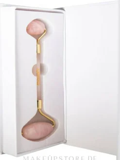 Gesichtsmassageroller aus Rosenquarz
