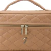 Gesteppte Kosmetiktasche, braun, klein, A6152VT