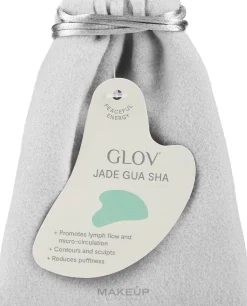 Gua Sha Gesichtsmassage-Platte aus grüner Jade