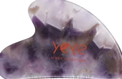 Gua-Sha Massageplatte lila Amethyst