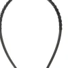 Haarband, 24511+1, schwarz mit schwarzen Blumen