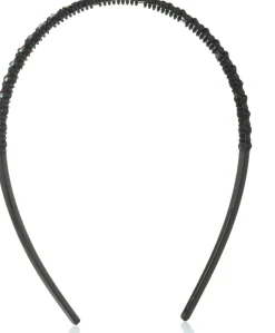 Haarband, 24511+1, schwarz mit schwarzen Blumen