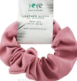 Haarband aus Leder 10,5 x 3,5 cm, rosa