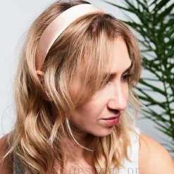 Haarband aus Satin, ecru