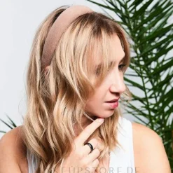 Haarband 'Handgemacht', Ecru